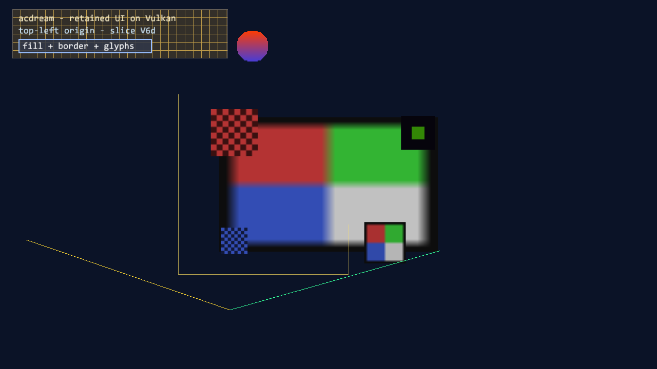 V6d: retained UI on Vulkan